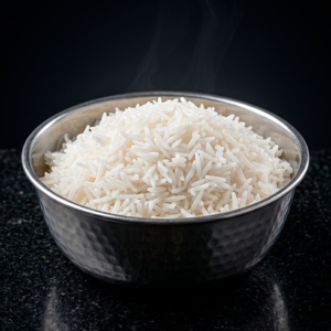 Arroz basmati al vapor de coco, pandán y lemongrass